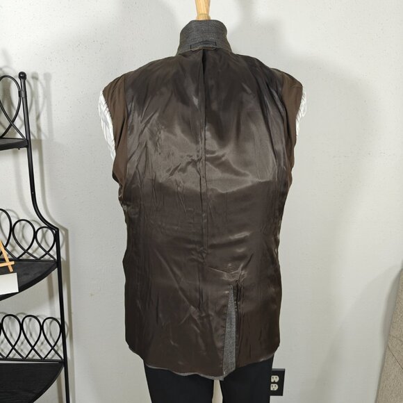 Lauren Ralph Lauren Mens Sport Coat Blazer Two Button Brown Gray Herringbone 44L - Picture 12 of 15